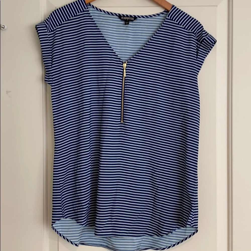 Zip front top